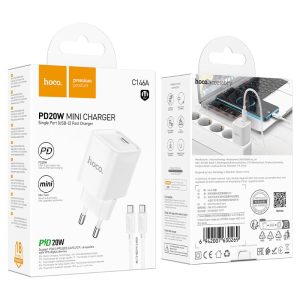 Chargeur Rapide HOCO C146A 20W + Cable (C to C) - Android & iPad Algerie