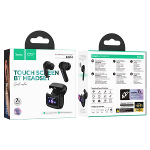 Ecouteurs Sans Fil Hoco EQ14 Cool Color – Bluetooth 5.4, Ecran Tactile, 42h d’Autonomie